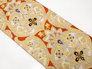 アンティーク　唐花模様織り出し袋帯（材料）